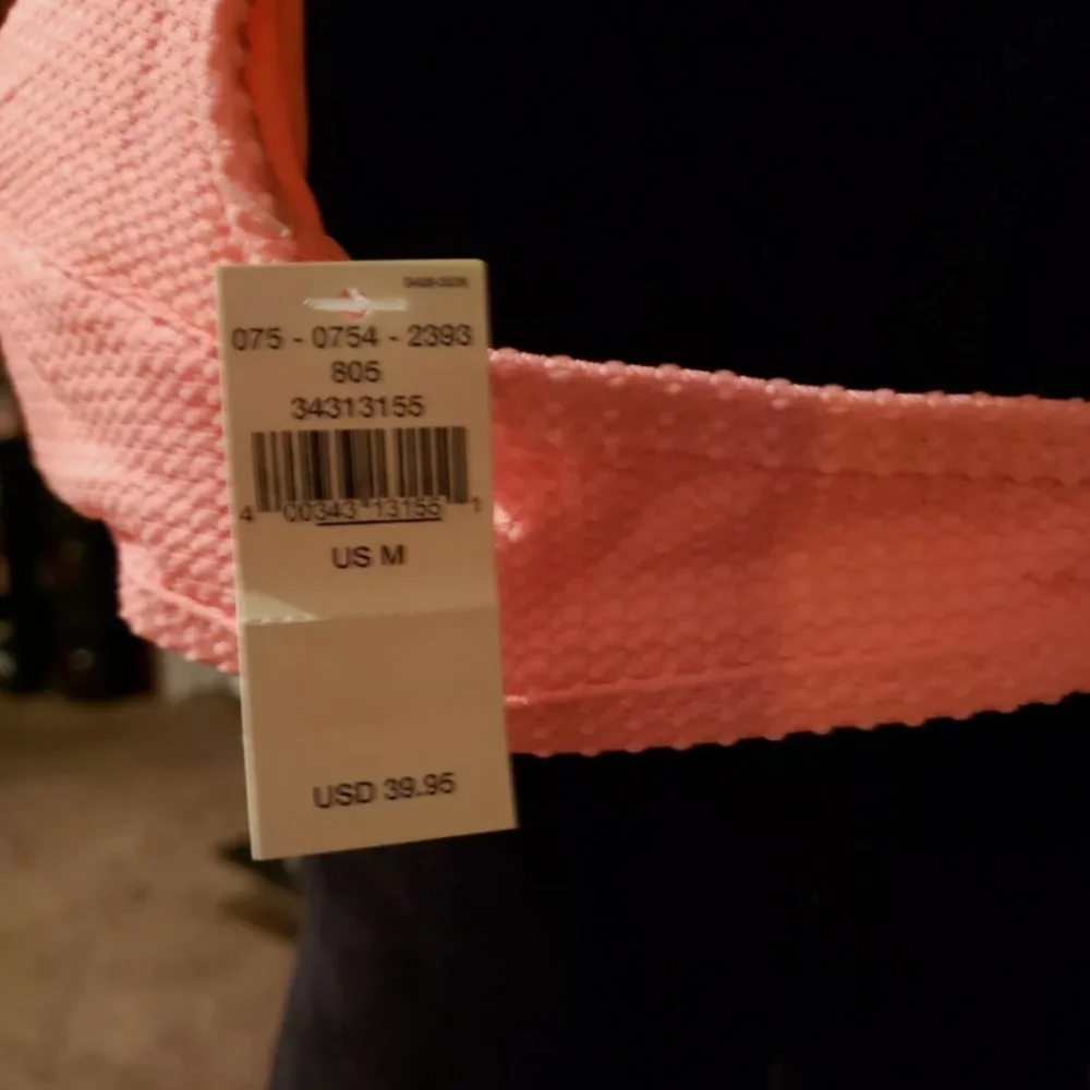 Aerie Waffle Scalloped Bandeau Bikini Top Women's Size Small